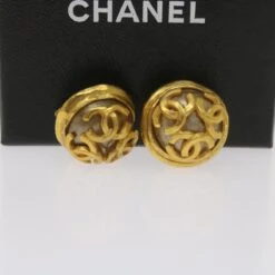 Brand Street CHANEL Triple Coco Earring Gold CC Auth Ar11464B -Best Jewelry Store ar11464B 16