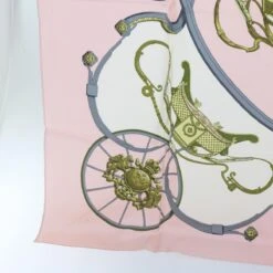 Brand Street HERMES Carre 90 SPRINGS Scarf Silk Pink Auth Ar11545 -Best Jewelry Store ar11545 10
