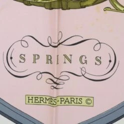 Brand Street HERMES Carre 90 SPRINGS Scarf Silk Pink Auth Ar11545 -Best Jewelry Store ar11545 13