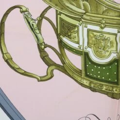 Brand Street HERMES Carre 90 SPRINGS Scarf Silk Pink Auth Ar11545 -Best Jewelry Store ar11545 8