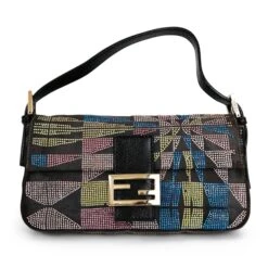 Style Tribute Fendi Multi Glitter Baguette Handbag