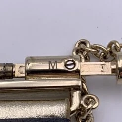 Opherty Ciocci CHANEL Gold Metal Leather Logo Lettering Cuff Bracelet Size M -Best Jewelry Store bbc24d53 7ede 57d7 a922 27d6c1f3de87