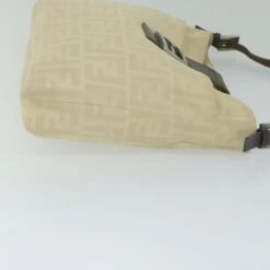 Brand Street FENDI Zucca Canvas Mamma Baguette Shoulder Bag Beige 2348 26727 008 Auth Bs10534 -Best Jewelry Store bs10534 4