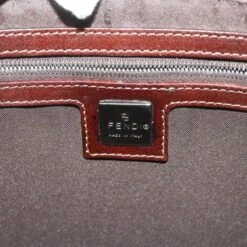 Brand Street FENDI Mamma Baguette Shoulder Bag Canvas Beige Auth Bs12544 -Best Jewelry Store bs12544 15