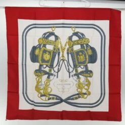 Brand Street HERMES Carre 90 BRIDES De GALA Scarf Silk Red Auth Bs13337 27 Brand Street HERMES Carre 90 BRIDES De GALA Scarf Silk Red Auth Bs13337 -Best Jewelry Store bs13337 12