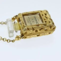 Brand Street CHANEL Perfume N�‹5 Necklace Metal Gold CC Auth Bs13939 -Best Jewelry Store bs13939 6