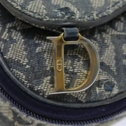Brand Street CHRISTIAN DIOR Trotter Canvas Saddle Pouch Accessory Pouch Navy Auth Bs14248 29 Brand Street CHRISTIAN DIOR Trotter Canvas Saddle Pouch Accessory Pouch Navy Auth Bs14248 -Best Jewelry Store bs14248 14