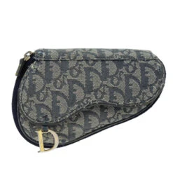 Brand Street CHRISTIAN DIOR Trotter Canvas Saddle Pouch Accessory Pouch Navy Auth Bs14248 34 Brand Street CHRISTIAN DIOR Trotter Canvas Saddle Pouch Accessory Pouch Navy Auth Bs14248 -Best Jewelry Store bs14248 2