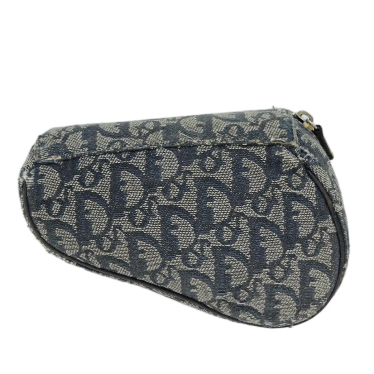 Brand Street CHRISTIAN DIOR Trotter Canvas Saddle Pouch Accessory Pouch Navy Auth Bs14248 4 Brand Street CHRISTIAN DIOR Trotter Canvas Saddle Pouch Accessory Pouch Navy Auth Bs14248 - Image 2