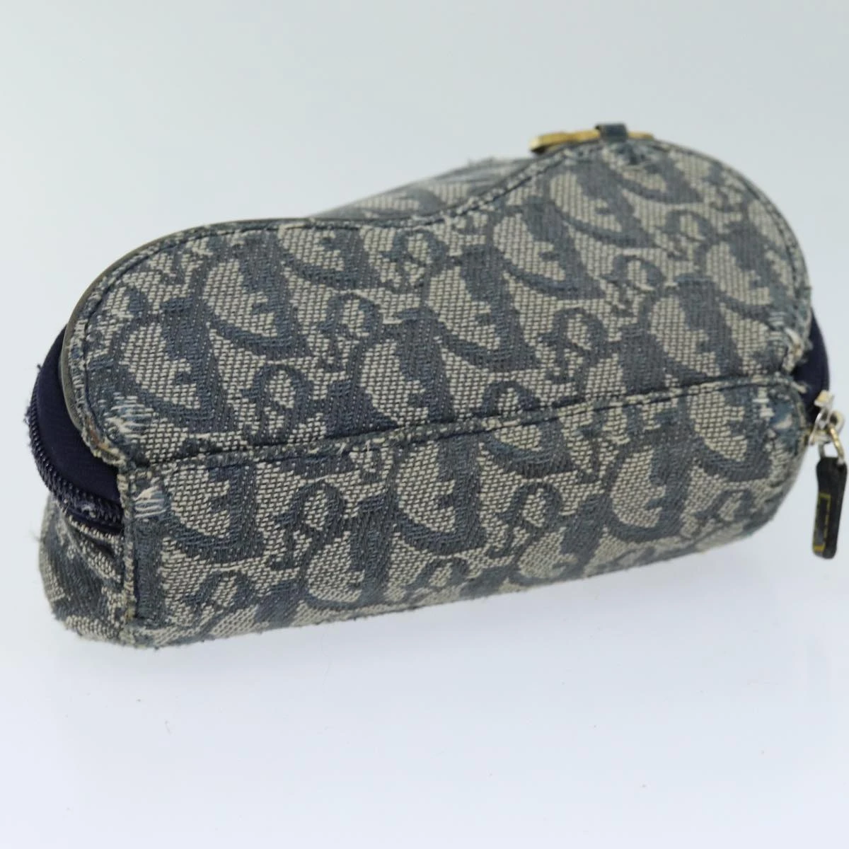 Brand Street CHRISTIAN DIOR Trotter Canvas Saddle Pouch Accessory Pouch Navy Auth Bs14248 8 Brand Street CHRISTIAN DIOR Trotter Canvas Saddle Pouch Accessory Pouch Navy Auth Bs14248 - Image 6