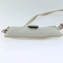 Brand Street FENDI Mamma Baguette Shoulder Bag Cotton Gray Auth Bs14545 -Best Jewelry Store bs14545 9