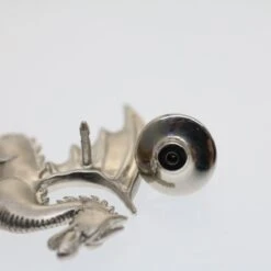 Brand Street HERMES Dragon Brooch Metal Silver Auth Bs7410 -Best Jewelry Store bs7410 6