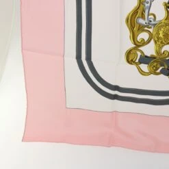 Brand Street HERMES Carre 90 BRIDES DE GALA Scarf Silk Pink White Auth Bs7742 -Best Jewelry Store bs7742 8