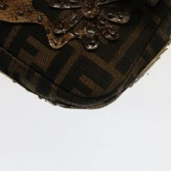 Brand Street FENDI Zucca Canvas Mamma Baguette Shoulder Bag Black Brown Auth Bs7953A 35 Brand Street FENDI Zucca Canvas Mamma Baguette Shoulder Bag Black Brown Auth Bs7953A -Best Jewelry Store bs7953 10