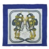 Brand Street HERMES Carre 90 BRIDES De GALA Scarf Silk Blue White Auth Bs8061 -Best Jewelry Store bs8061 1