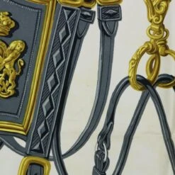 Brand Street HERMES Carre 90 BRIDES De GALA Scarf Silk Blue White Auth Bs8061 -Best Jewelry Store bs8061 7