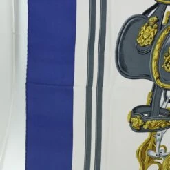 Brand Street HERMES Carre 90 BRIDES De GALA Scarf Silk Blue White Auth Bs8061 -Best Jewelry Store bs8061 9