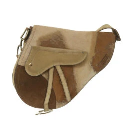Brand Street CHRISTIAN DIOR Saddle Shoulder Bag Suede Brown Auth Bs9663 -Best Jewelry Store bs9663 2