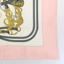 Brand Street HERMES Carre 90 BRIDES De GALA Scarf Silk Pink Auth Bs9716 -Best Jewelry Store bs9716 10