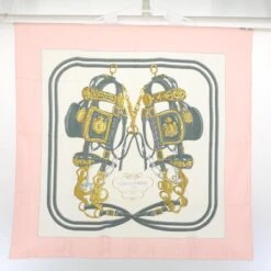 Brand Street HERMES Carre 90 BRIDES De GALA Scarf Silk Pink Auth Bs9716 -Best Jewelry Store bs9716 16