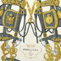 Brand Street HERMES Carre 90 BRIDES De GALA Scarf Silk Pink Auth Bs9716 -Best Jewelry Store bs9716 6