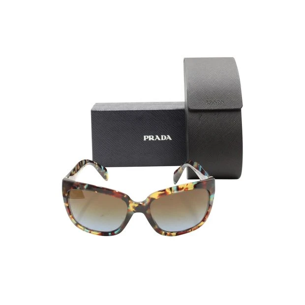 Style Tribute PRADA Brown & Blue Tortoiseshell Sunglasses 6 Style Tribute PRADA Brown & Blue Tortoiseshell Sunglasses - Image 4