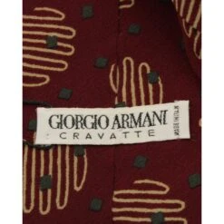 Style Tribute GIORGIO ARMANI Burgundy Print Tie -Best Jewelry Store c7a19be938f698a3278179f2cea427ea
