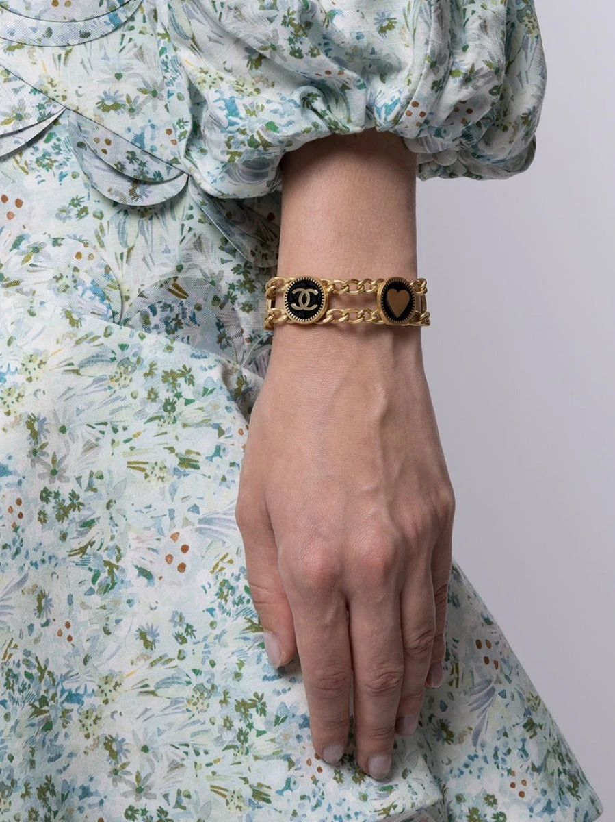 Rewind Vintage CHANEL Double Chain Bracelet 4 Rewind Vintage CHANEL Double Chain Bracelet - Image 2