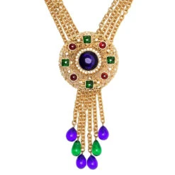 Style Tribute Openwork Medallion Necklace -Best Jewelry Store chanel openwork circular pattern medallion necklace 2 1