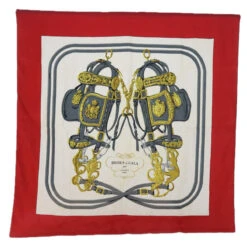 Brand Street HERMES Carre 90 BRIDES De GALA Scarf Silk Red Auth Cl820