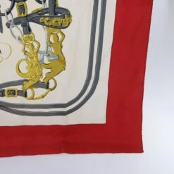 Brand Street HERMES Carre 90 BRIDES De GALA Scarf Silk Red Auth Cl820 -Best Jewelry Store cl820 12