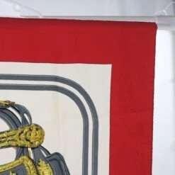 Brand Street HERMES Carre 90 BRIDES De GALA Scarf Silk Red Auth Cl820 -Best Jewelry Store cl820 4
