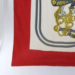 Brand Street HERMES Carre 90 BRIDES De GALA Scarf Silk Red Auth Cl820 -Best Jewelry Store cl820 9