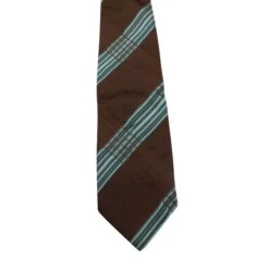 Style Tribute KENZO Brown & Blue Striped Tie
