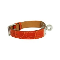 Style Tribute HERMeS Orange Croc Kelly Bracelet -Best Jewelry Store d3a189765d55333e1ebc773b1129e7f1