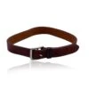 Opherty Ciocci HERMES Brown Leather Etriviere Double Tour Bracelet Palladium Buckle