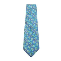 Style Tribute KENZO Turquoise Print Silk Tie