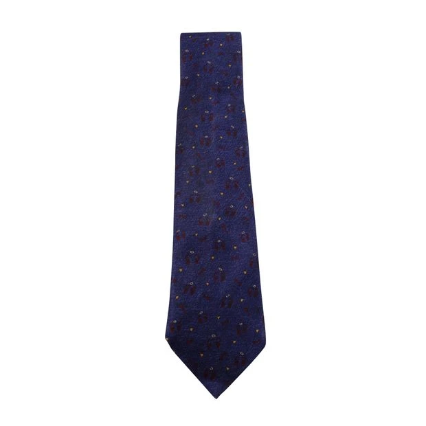 Style Tribute BVLGARI X Davide Pizzigoni Dark Blue Print Silk Tie 3 Style Tribute BVLGARI X Davide Pizzigoni Dark Blue Print Silk Tie