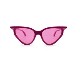 Opherty Ciocci BALENCIAGA Pink Fuchsia Cat Eye Sunglasses Bb0101S 56/19 140Mm