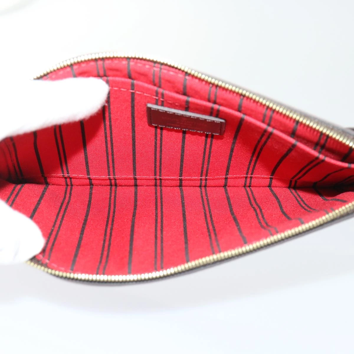 Brand Street LOUIS VUITTON Damier Ebene Neverfull MM Pouch Accessory Pouch LV Auth Ep1112 11 Brand Street LOUIS VUITTON Damier Ebene Neverfull MM Pouch Accessory Pouch LV Auth Ep1112 - Image 9