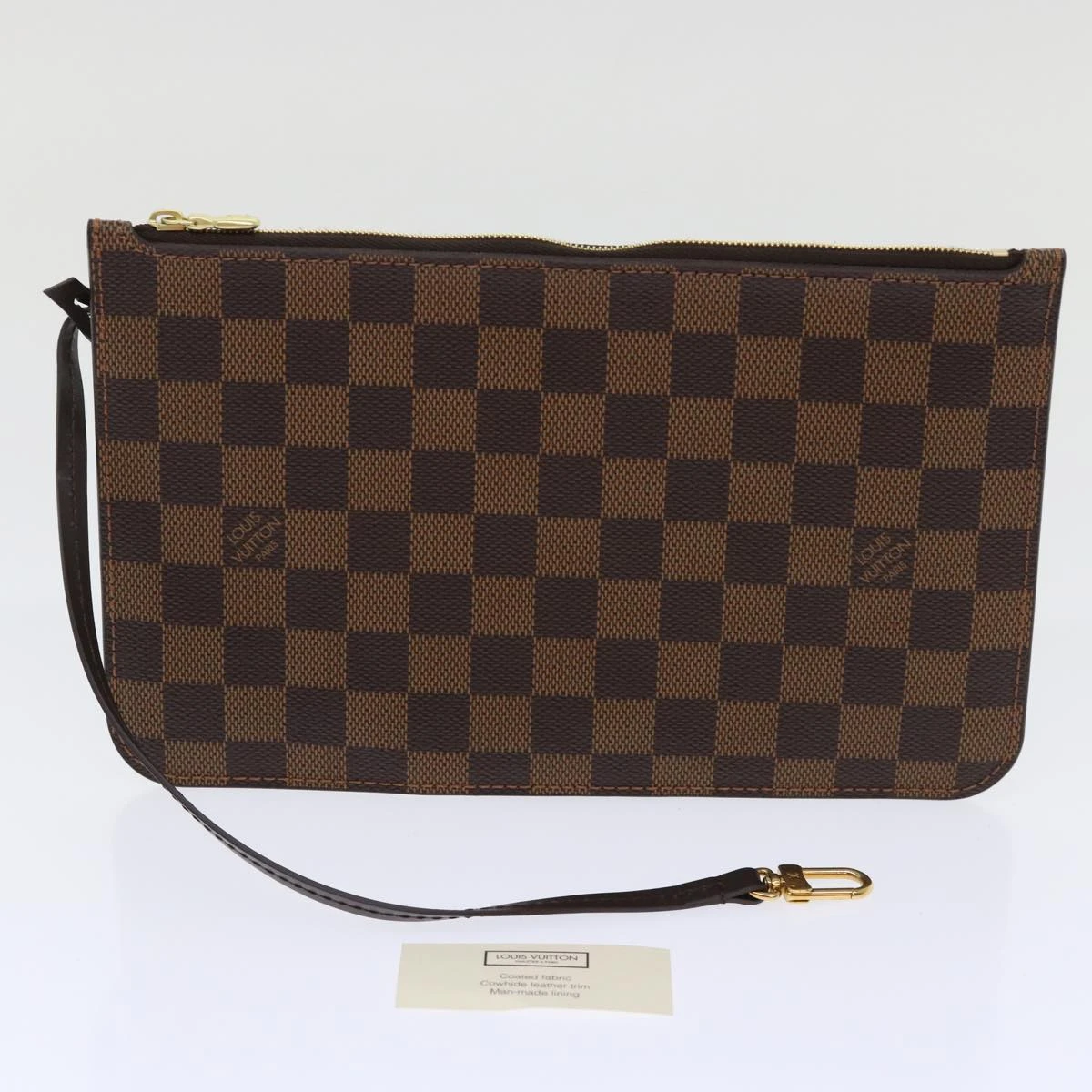 Brand Street LOUIS VUITTON Damier Ebene Neverfull MM Pouch Accessory Pouch LV Auth Ep1112 13 Brand Street LOUIS VUITTON Damier Ebene Neverfull MM Pouch Accessory Pouch LV Auth Ep1112 - Image 11