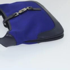 Brand Street GUCCI Jackie Shoulder Bag Nylon Leather Blue 001 4264 002058 Auth Ep2247 -Best Jewelry Store ep2247 5