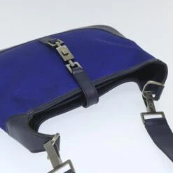 Brand Street GUCCI Jackie Shoulder Bag Nylon Leather Blue 001 4264 002058 Auth Ep2247 -Best Jewelry Store ep2247 6