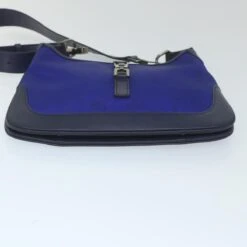 Brand Street GUCCI Jackie Shoulder Bag Nylon Leather Blue 001 4264 002058 Auth Ep2247 -Best Jewelry Store ep2247 9
