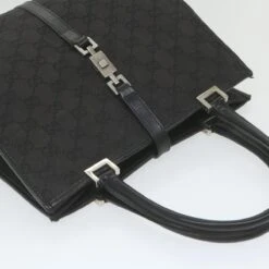 Brand Street GUCCI GG Canvas Jackie Hand Bag Black 002 1065 Auth Ep2440 -Best Jewelry Store ep2440 6
