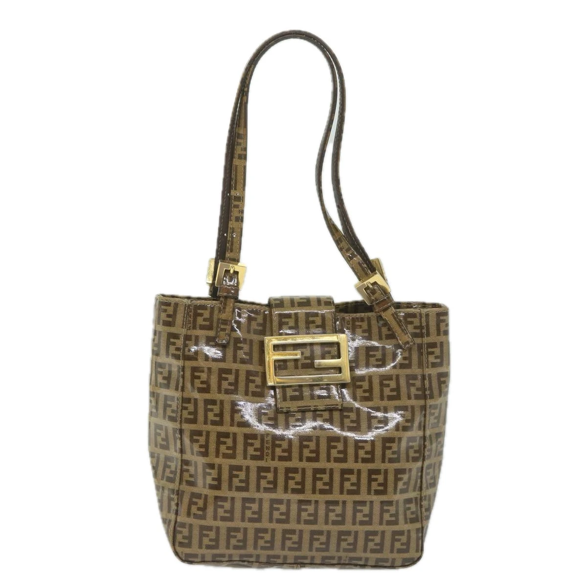 Brand Street FENDI Zucchino Canvas Mamma Baguette Shoulder Bag Brown Auth Ep2513 15 Brand Street FENDI Zucchino Canvas Mamma Baguette Shoulder Bag Brown Auth Ep2513 - Image 13