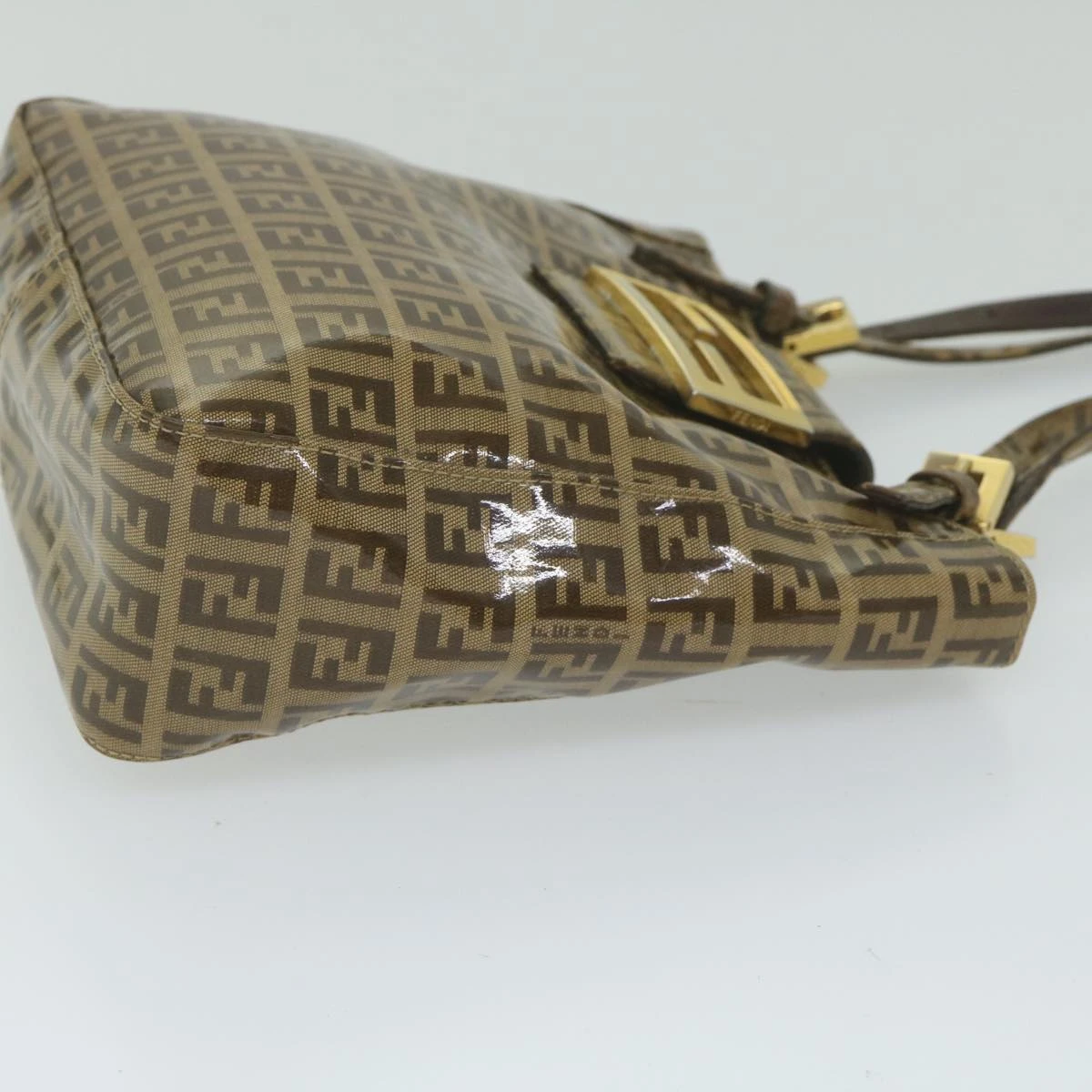 Brand Street FENDI Zucchino Canvas Mamma Baguette Shoulder Bag Brown Auth Ep2513 6 Brand Street FENDI Zucchino Canvas Mamma Baguette Shoulder Bag Brown Auth Ep2513 - Image 4