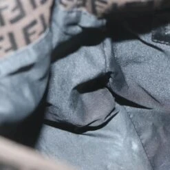 Brand Street FENDI Zucchino Canvas Mamma Baguette Shoulder Bag Dark Brown Auth Ep2515 -Best Jewelry Store ep2515 17