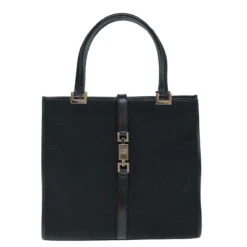Brand Street GUCCI Jackie Hand Bag Canvas Black 002 1065 Auth Ep2698 -Best Jewelry Store ep2698 2