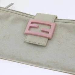 Brand Street FENDI Mamma Baguette Shoulder Bag Cotton White 2354 26685 008 Auth Ep2844 39 Brand Street FENDI Mamma Baguette Shoulder Bag Cotton White 2354 26685 008 Auth Ep2844 -Best Jewelry Store ep2844 15